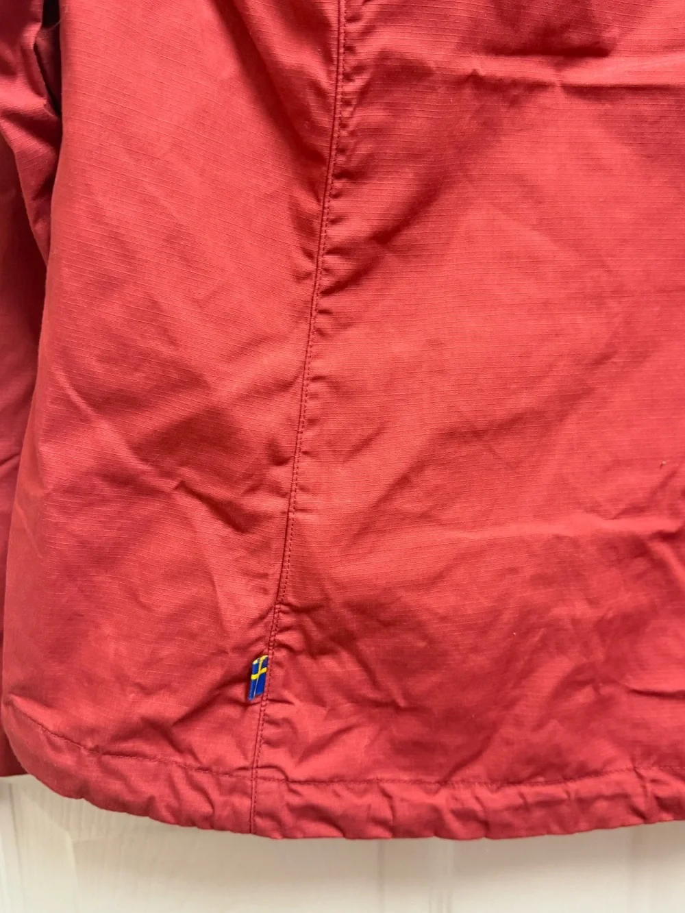 Fjallraven Red Lightweight Hooded Jacket